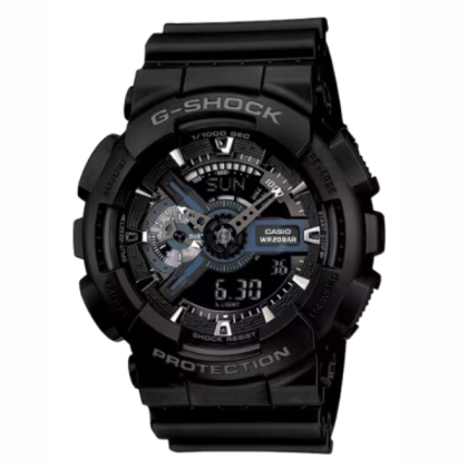 Casio G-shock GA-110-1BDR Digital Analog Rubber Strap Watch For Men Watch
